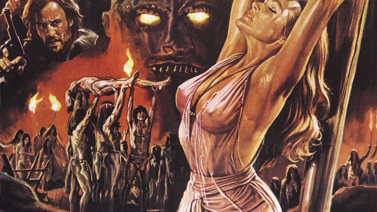 Vers la fin du film, La Montagne du Dieu Cannibale (1978);deux indignes peignent le corps d'Ursula Andress, encore belle et statufie. L'un des deux indignes est Luigina Rocchi, que beaucoup connaissent sous le nom de scne Claudia Rocchi. 